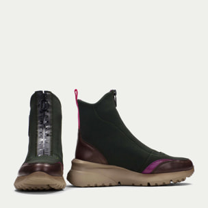 Botin sport Polinesia Marrón Verde 5 cm