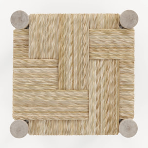 Tabouret en branche de teck H35,5 cm - Popa