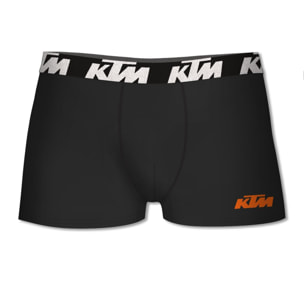 Set de 2 calzoncillos bóxer ktm  negro y gris oscuro