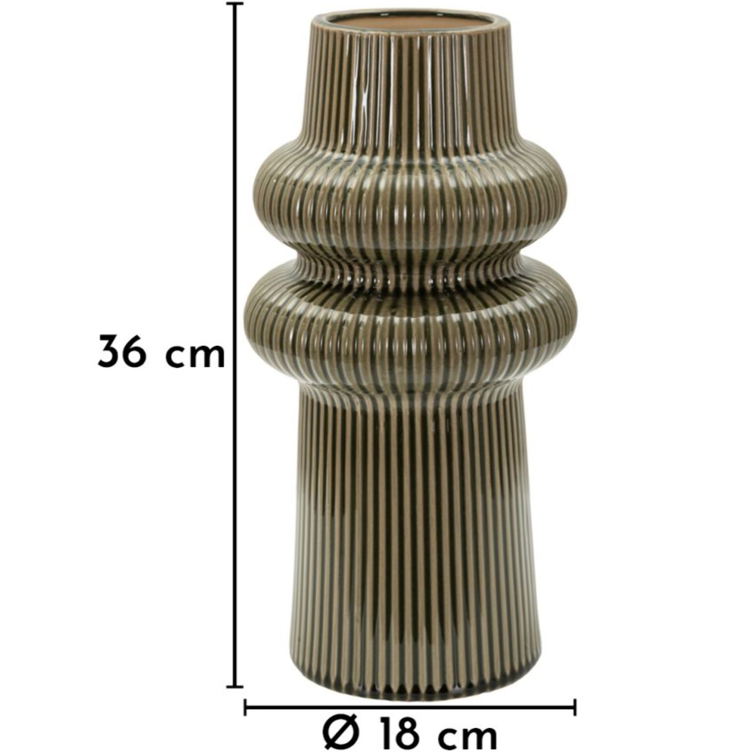 VASO HARMONY CM Ø 18X36 (APERTURA CM Ø 8)
