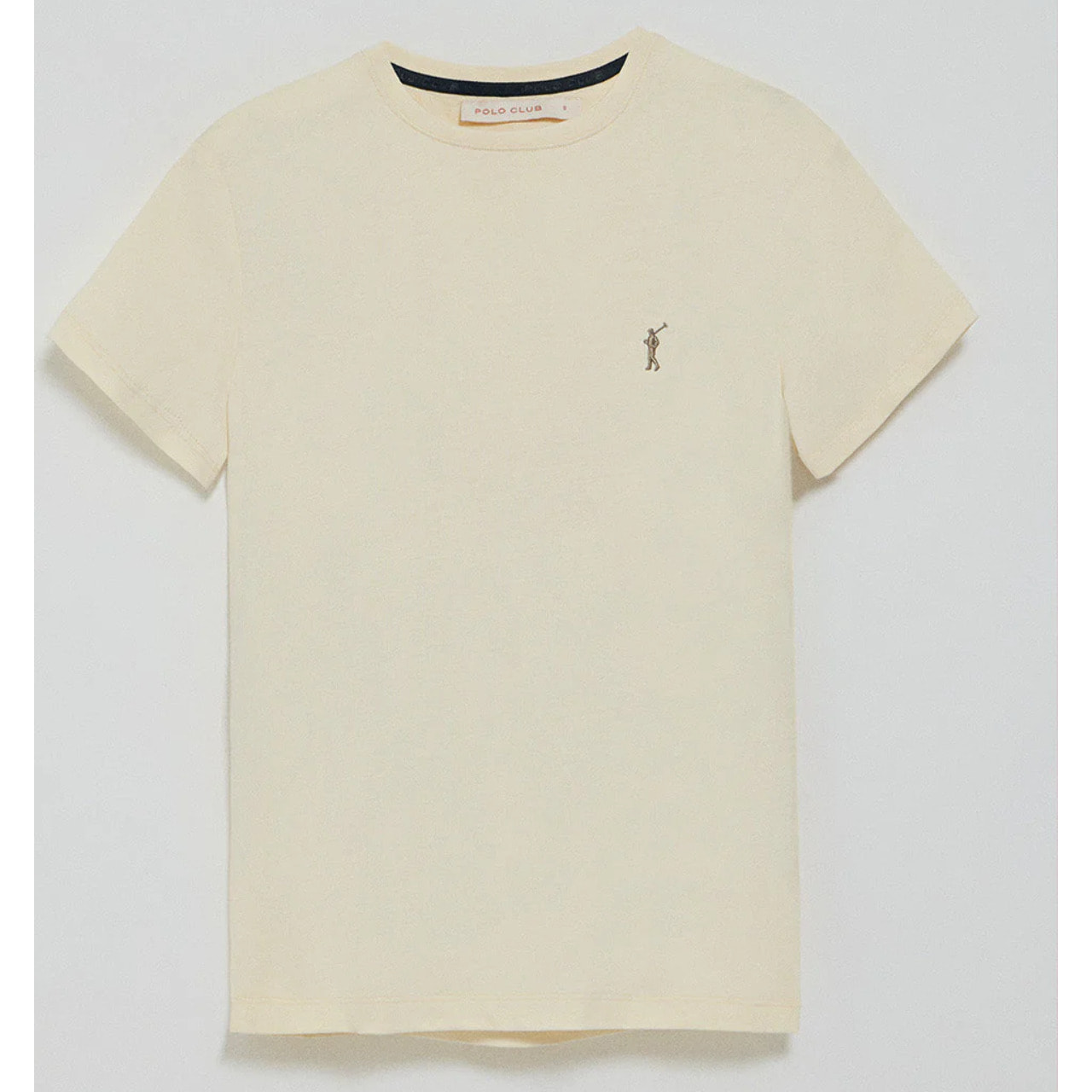 Camiseta color crudo de cuello redondo con bordado Rigby Go