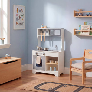 Jeu en bois cuisine et accessoires Oren 57x80cm blanc