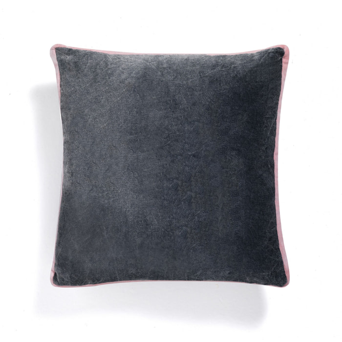 ORESTELUCHETTA Cuscino VELVET GREY & PINK