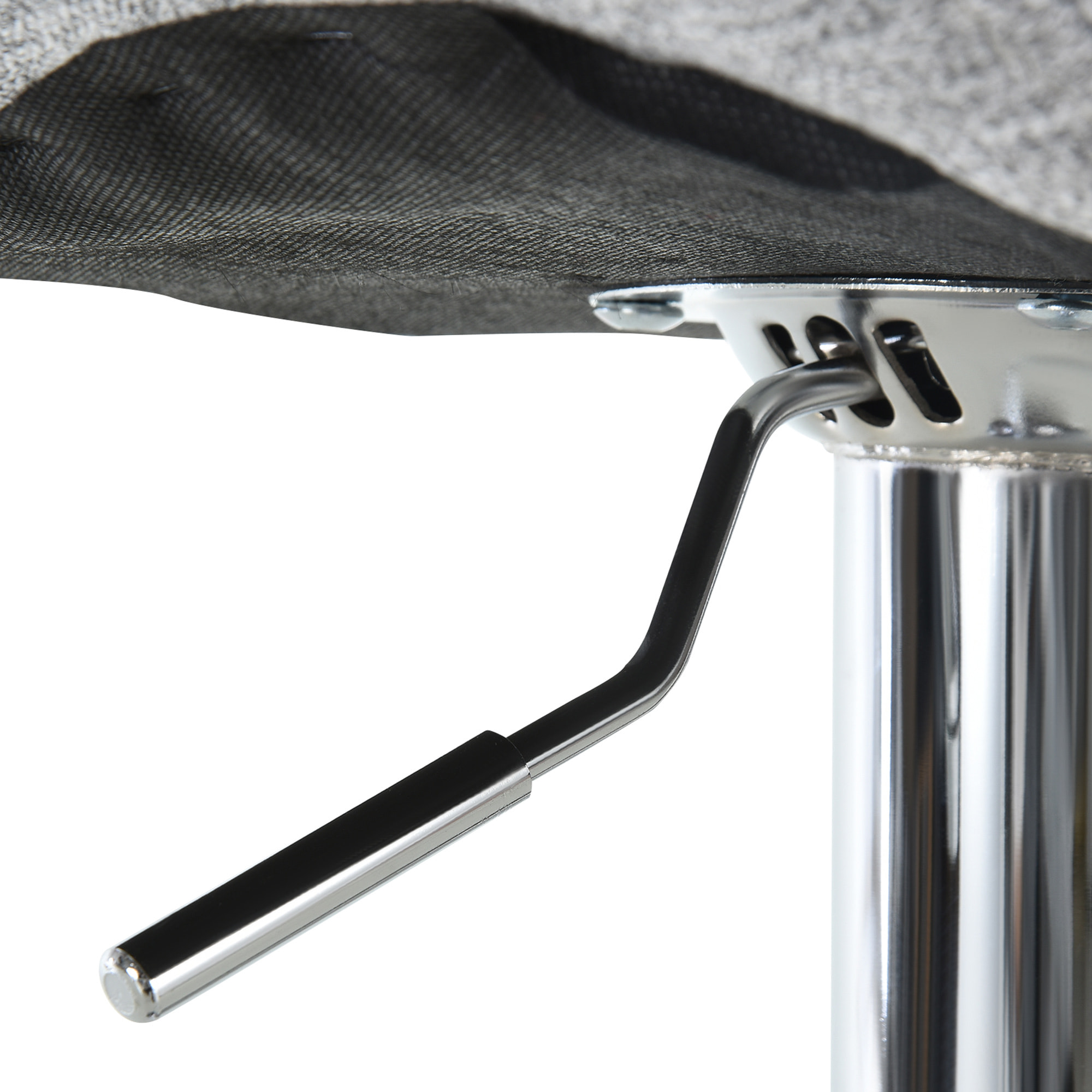 Lot de 2 tabourets de bar – Hauteur réglable – Pivotants 360°