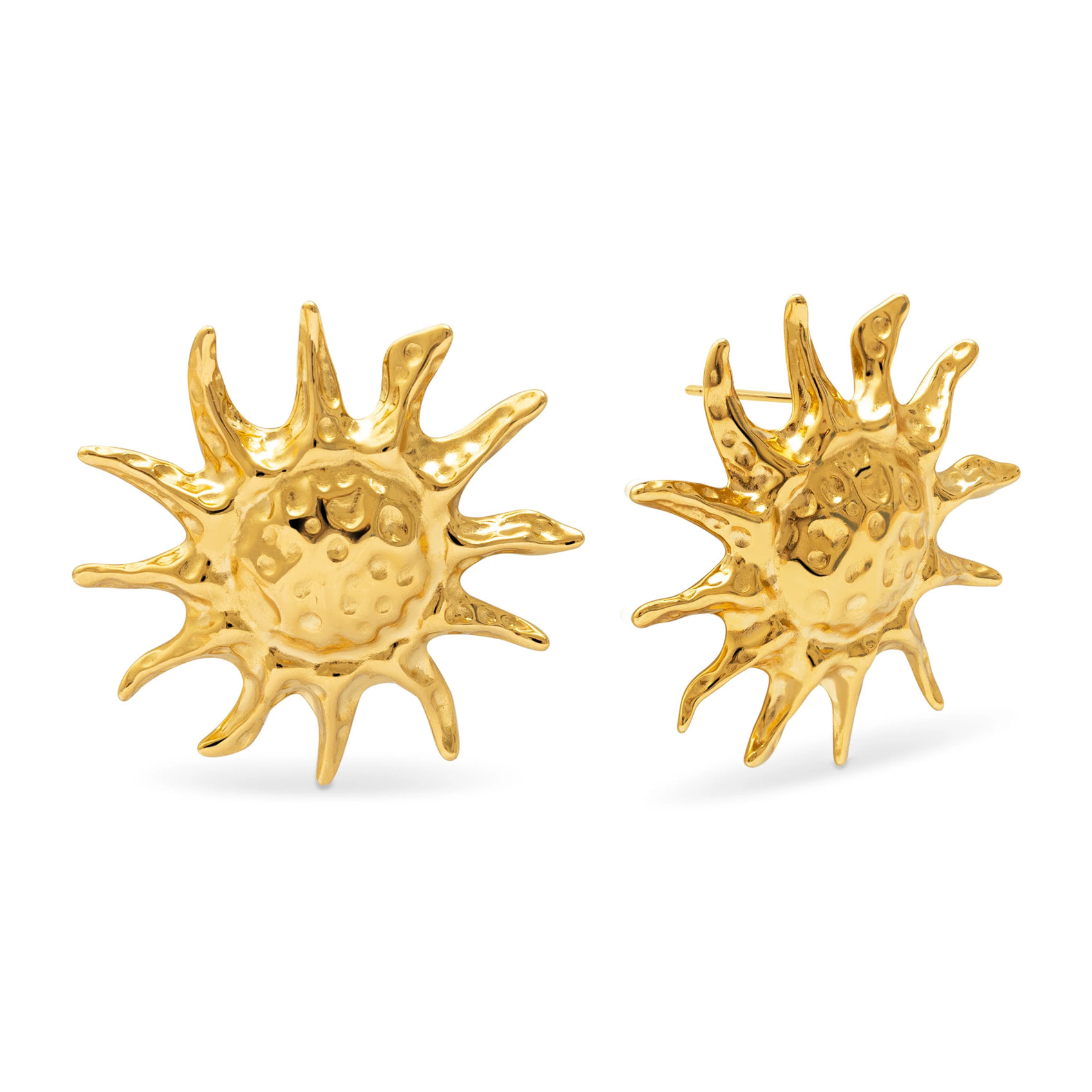 Orecchini Sun Light Acciao Placcato Oro