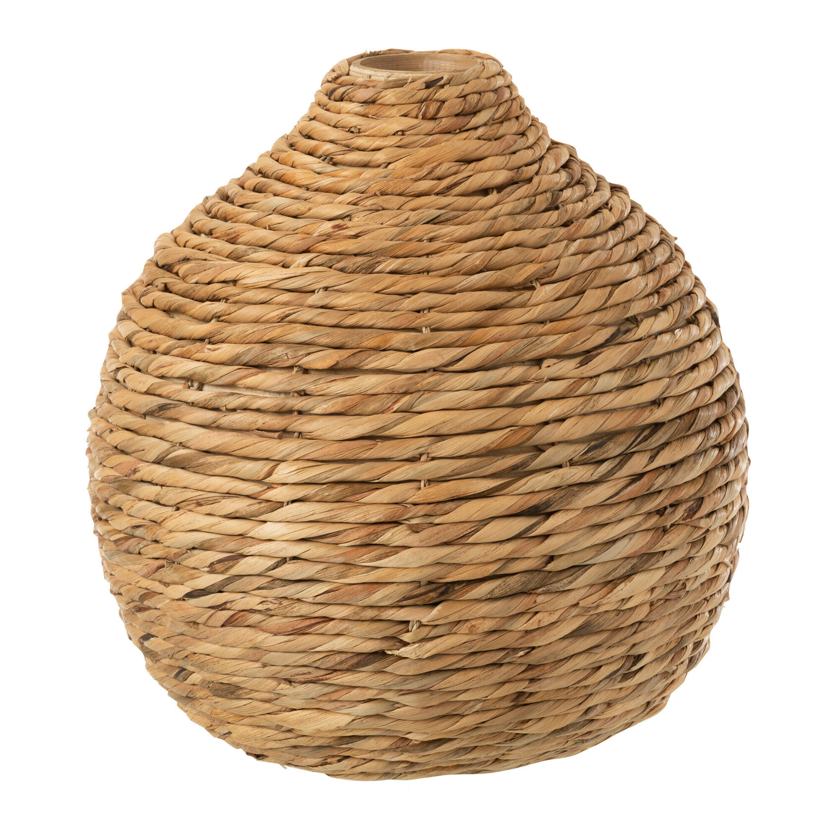 J-Line vase Court Decoratif - bambou - naturel - 37 cm