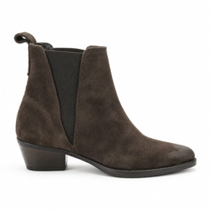 Texano basso in camoscio - tacco 5 cm