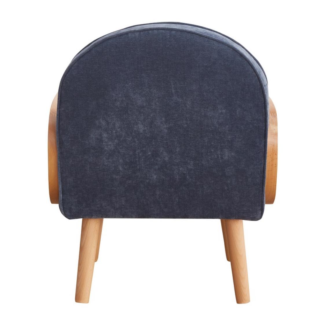 Poltroncina da salotto design nordico blu scuro - Doris