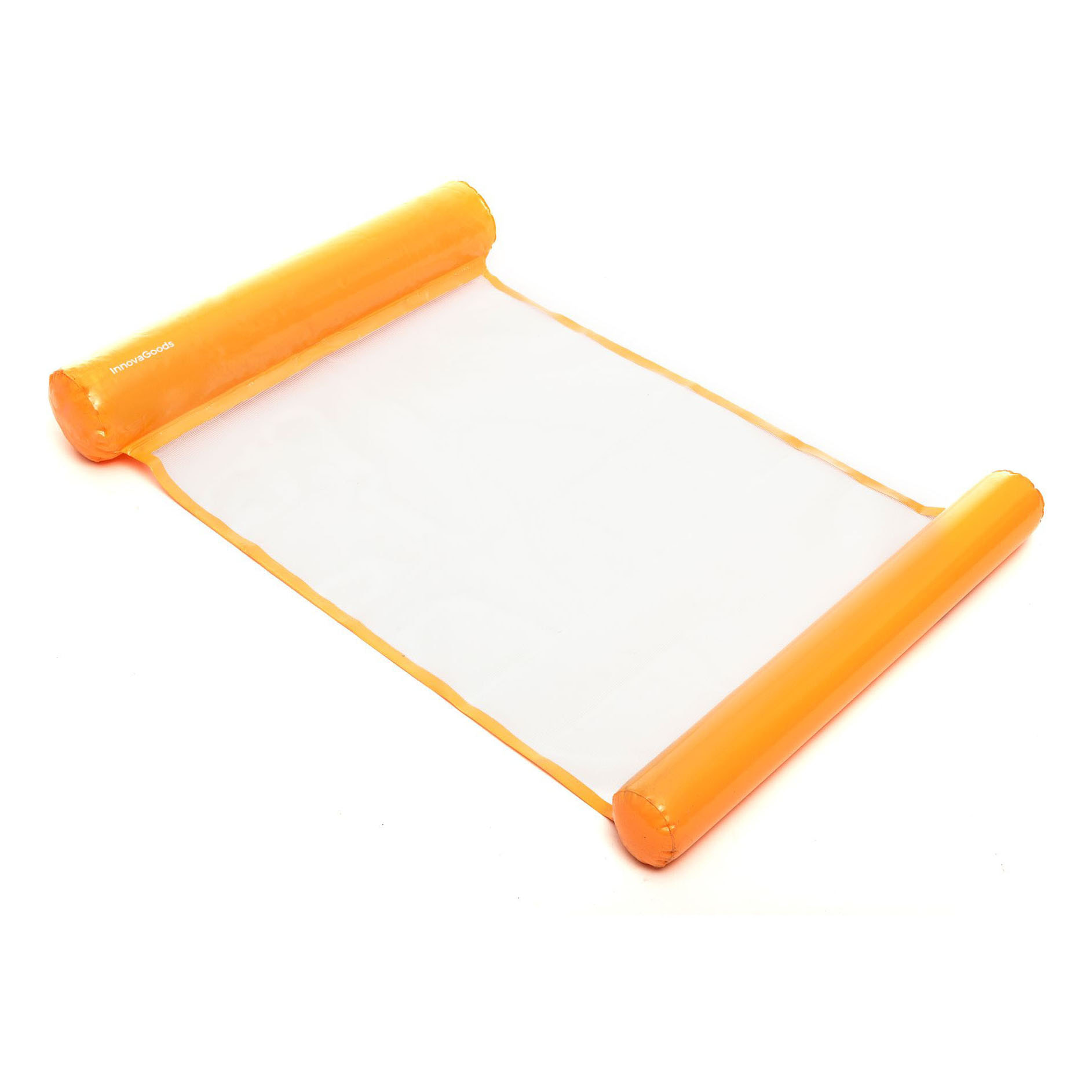 Amaca galleggiante individuale - arancione e bianco - 134x81 cm
