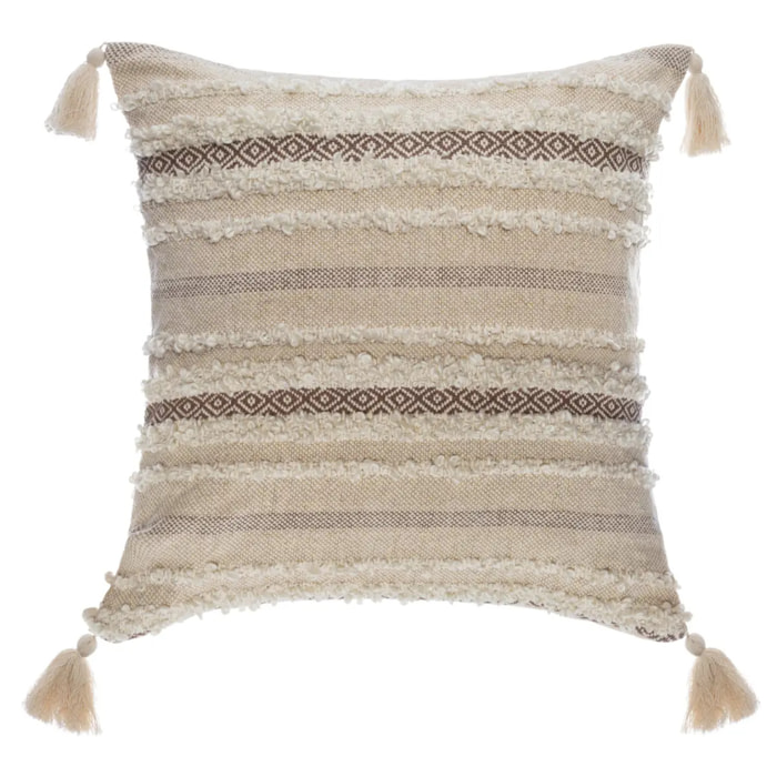 Coussin "Shine" beige 59x59cm