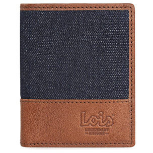 Cartera Hombre Piel Lois Rogers Azul