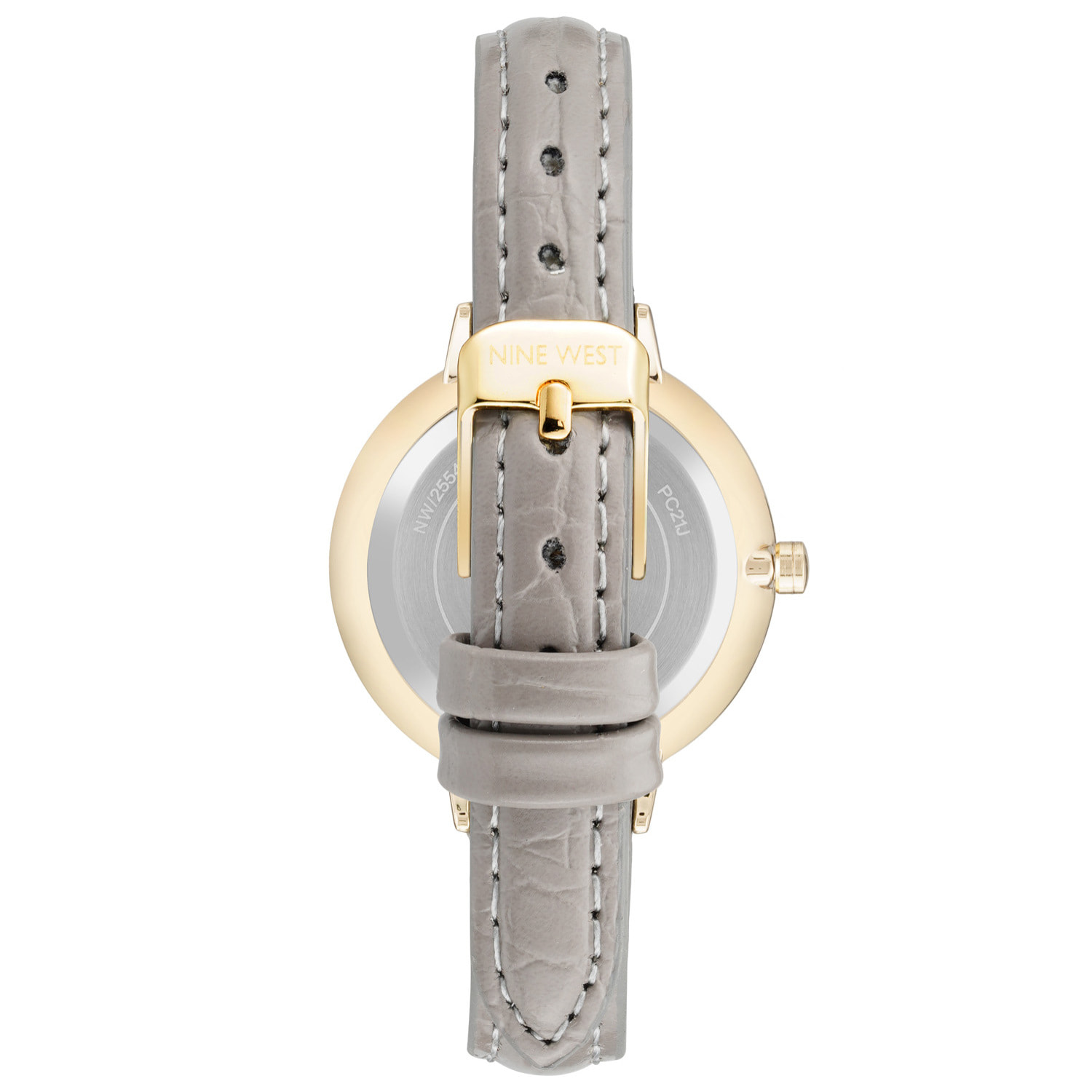 Reloj Nine West NW-2554GYGY Mujer Analogico Cuarzo con Correa de Cuero