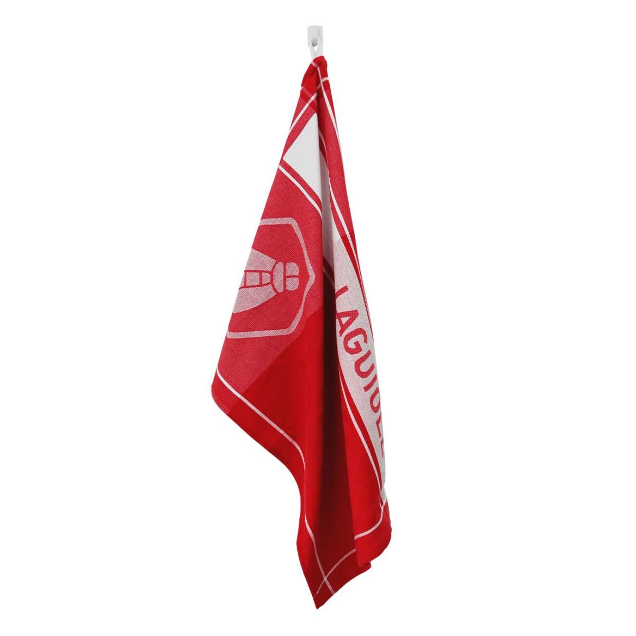 Lot de 3 torchons jacquard 50x70cm rouge -  "Miel"