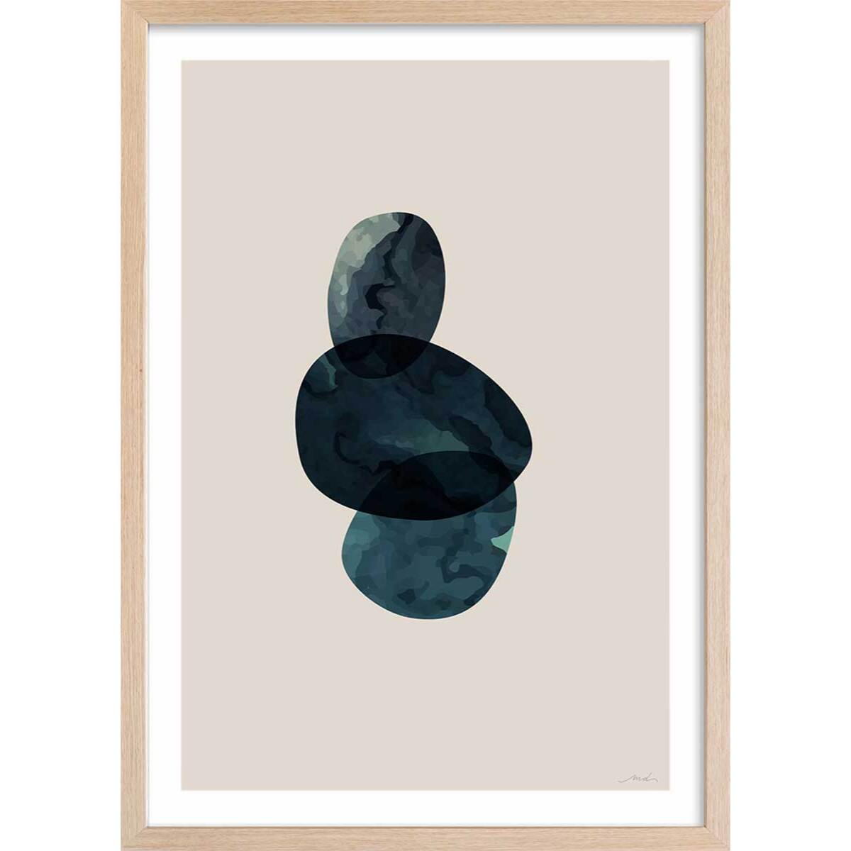 Affiche minimal things Affiche sous cadre bois