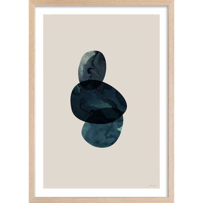 Affiche minimal things Affiche sous cadre bois