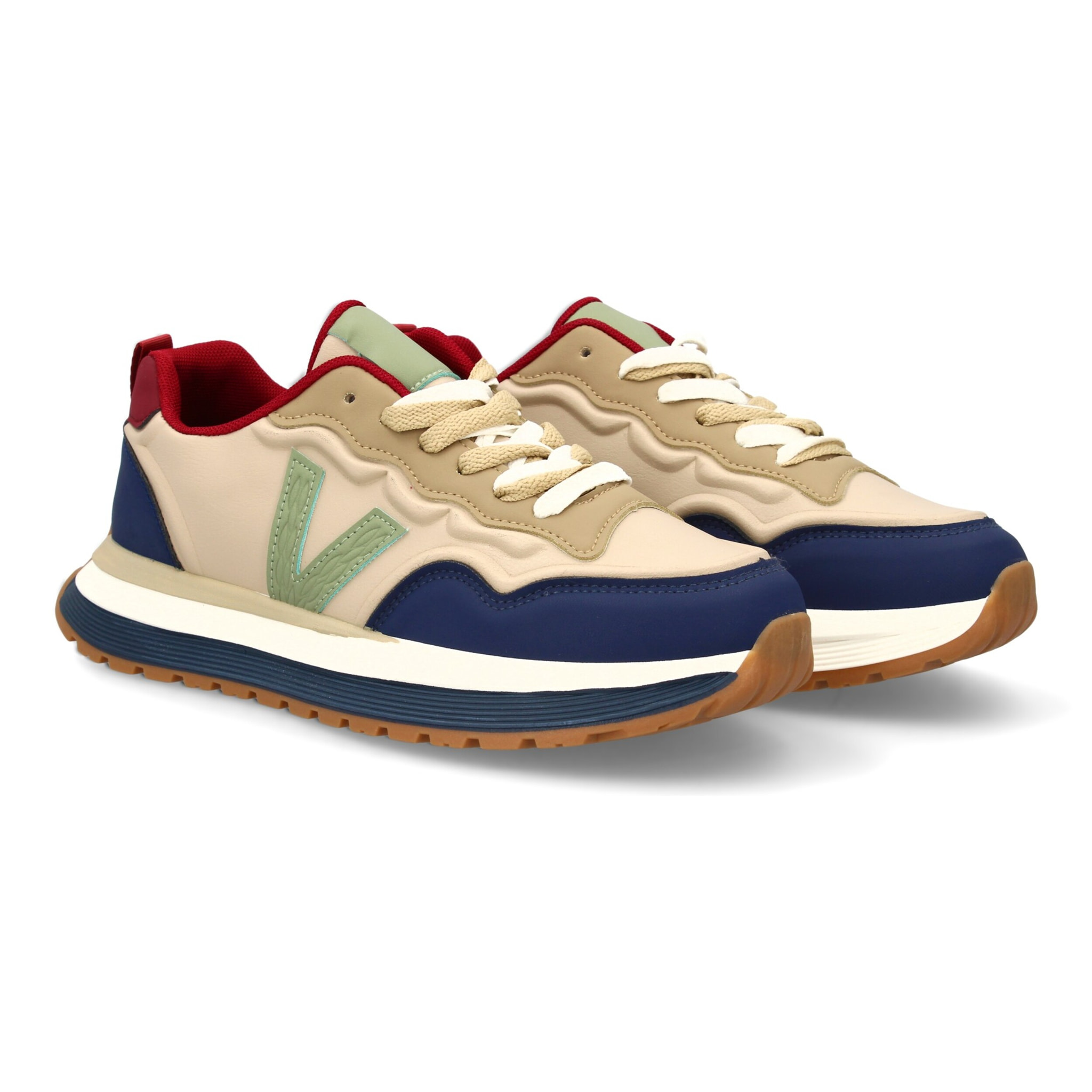 Zapatilla hombre casual con contrastes