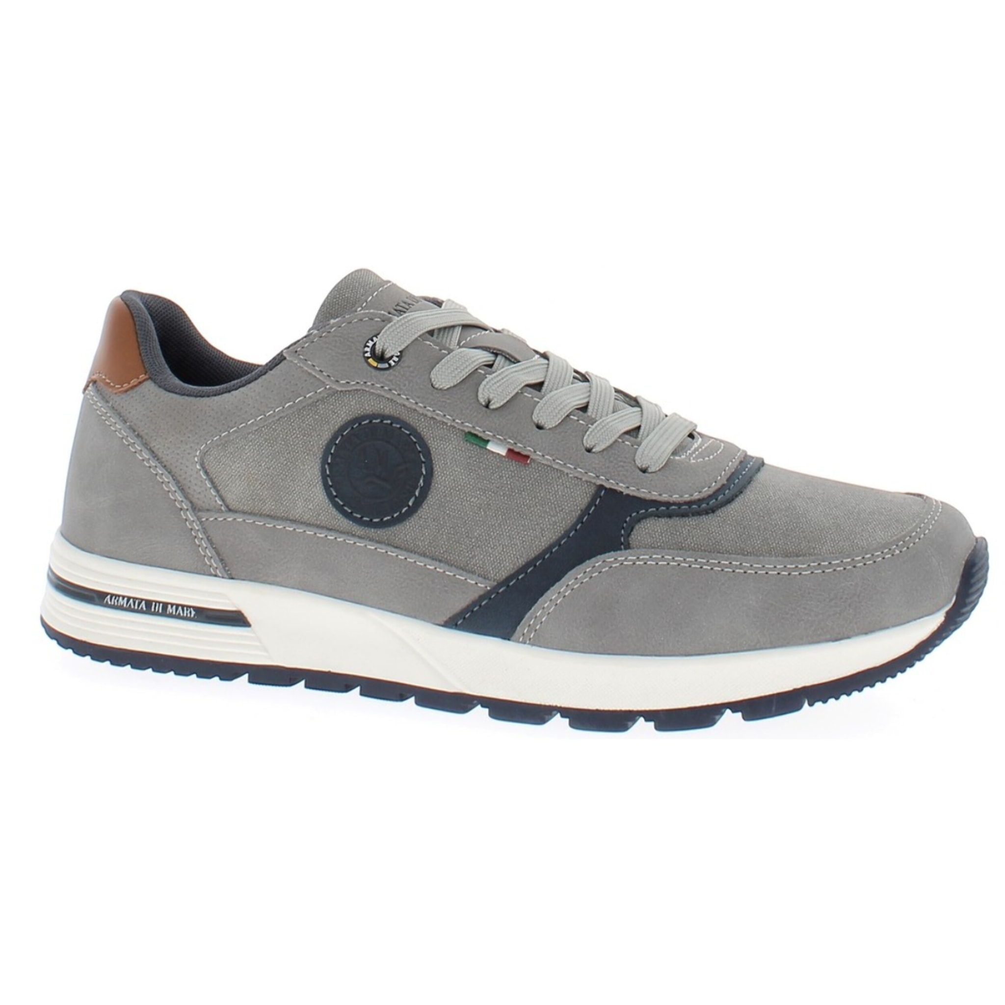 Armata di Mare Scarpe Uomo Sneakers Casual Stringate con Soletta Rimovibile in Memory Foam AMU S25L701 Grey