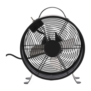 Ventilador de mesa
26cm, 25w, 2 velocidades, negro