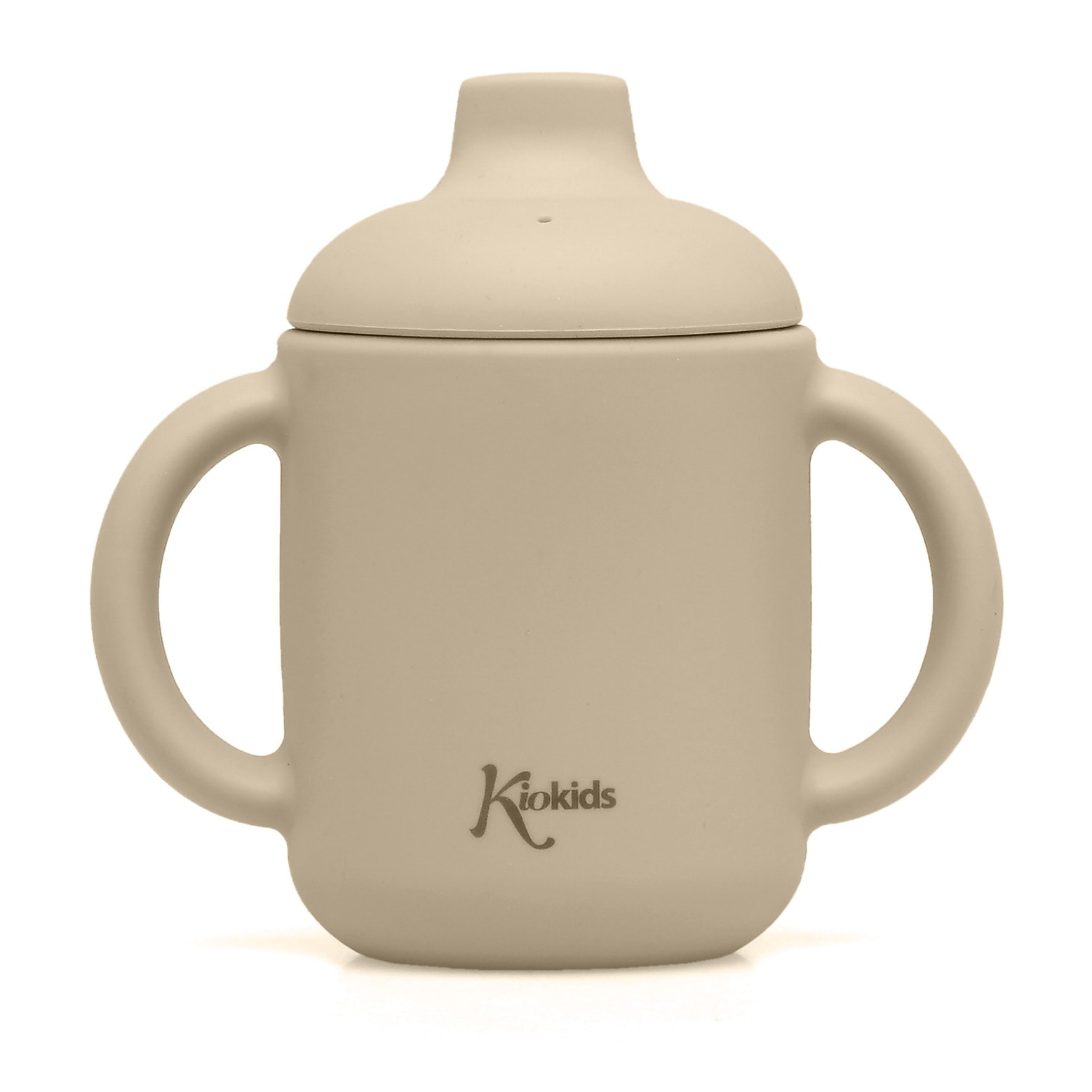TAZA DE SILICONA BEIGE CON ASAS