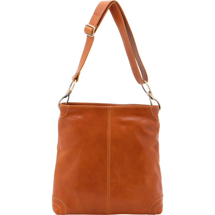 Borsa a spalla  da donna In Vera pelle Made in Italy 32x32x11 cm