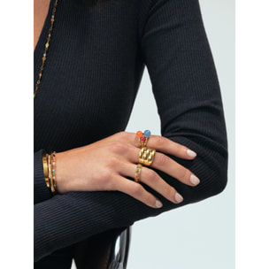 Anelli Cleo Colors Argento Placcato Oro