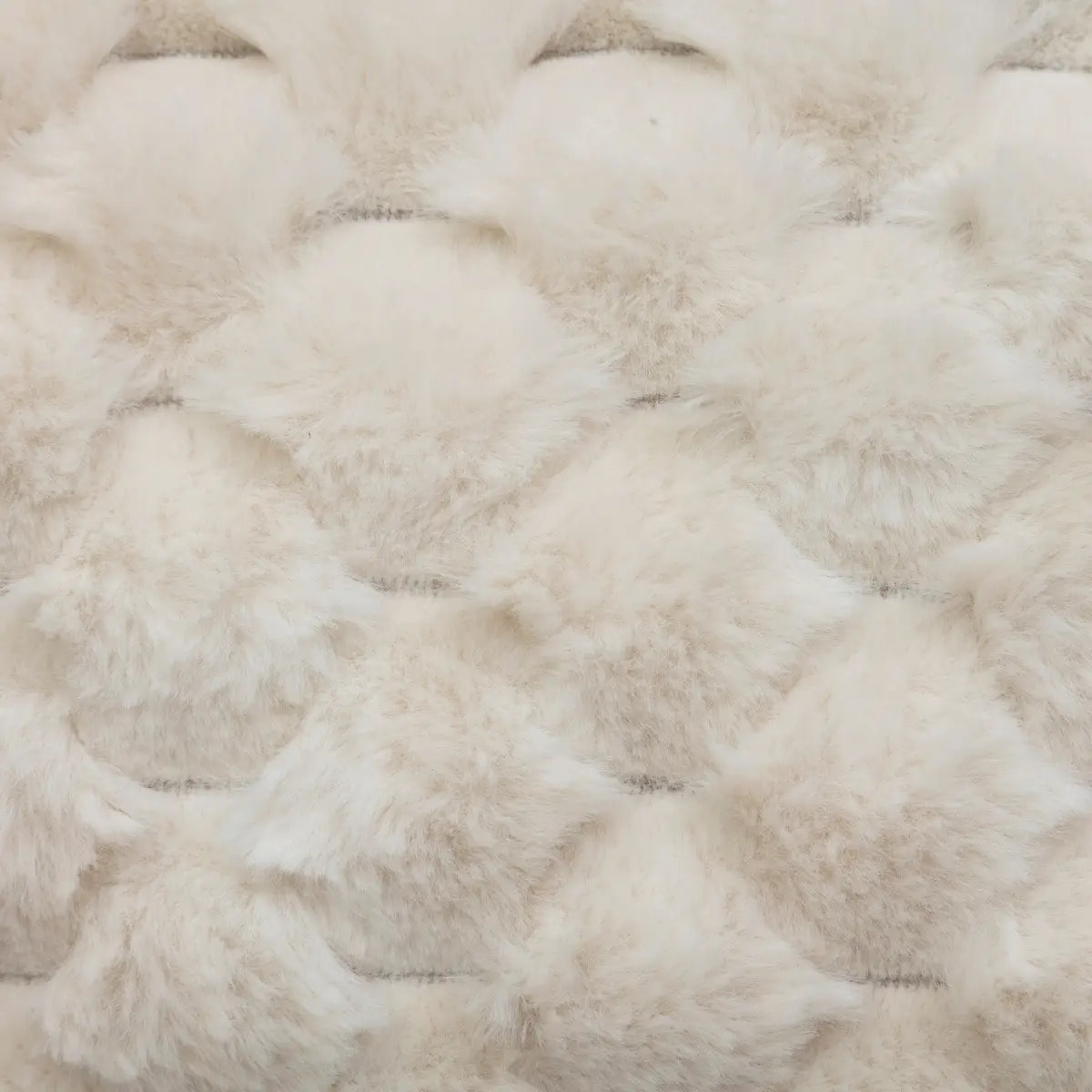 Coussin fourrure Adriel beige 38x58cm