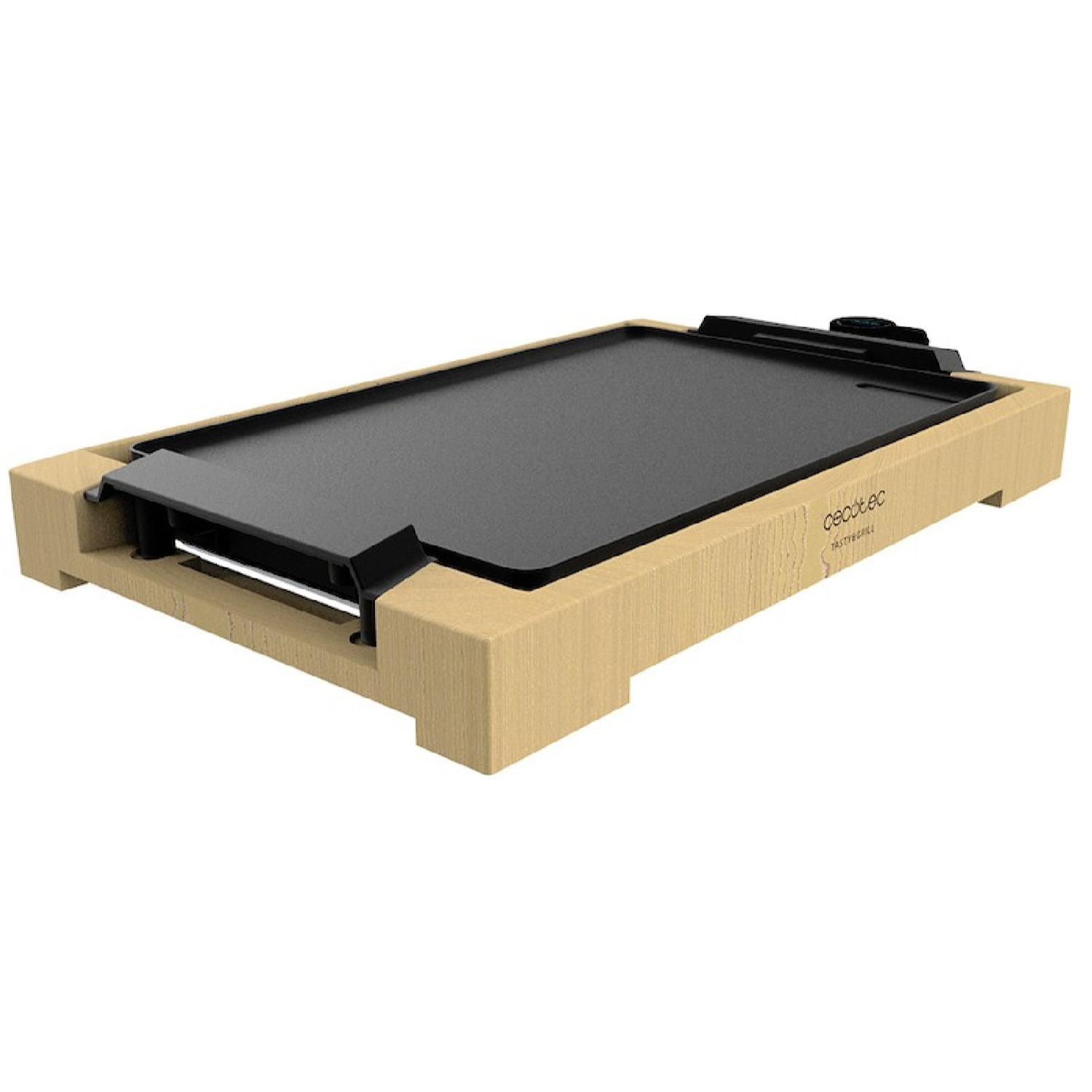 Cecotec Tasty&Grill 2000 Plancha électrique en bambou Puissance 2 000 W, structu