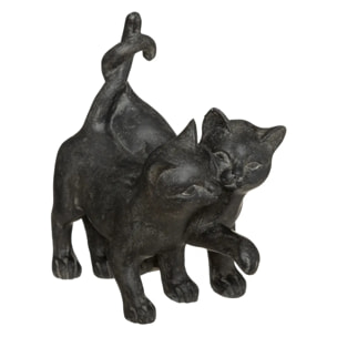 Statue 2 chats Lenny H.15cm résine