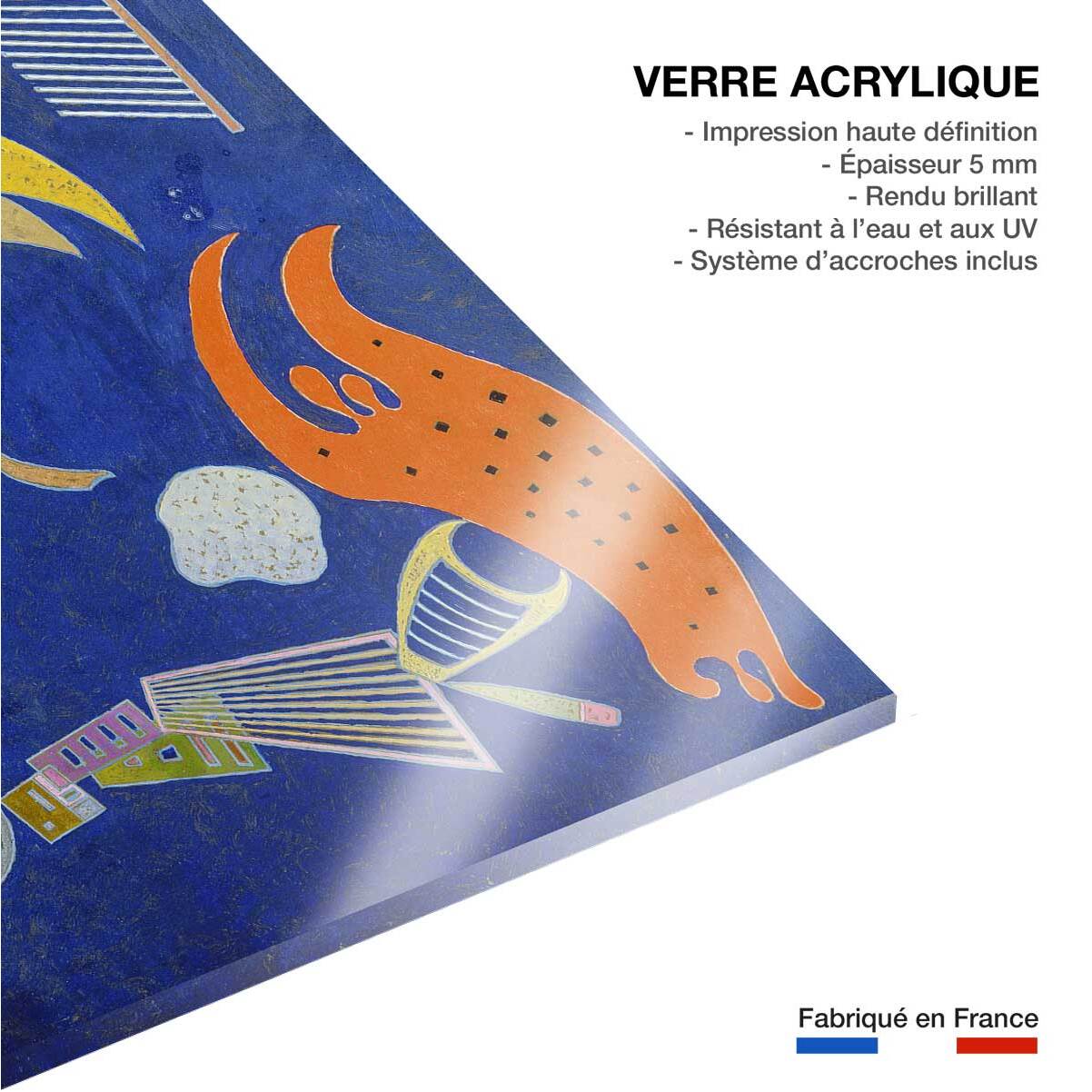 Tableau célèbre La Flèche de Kandinsky Tableau plexiglas