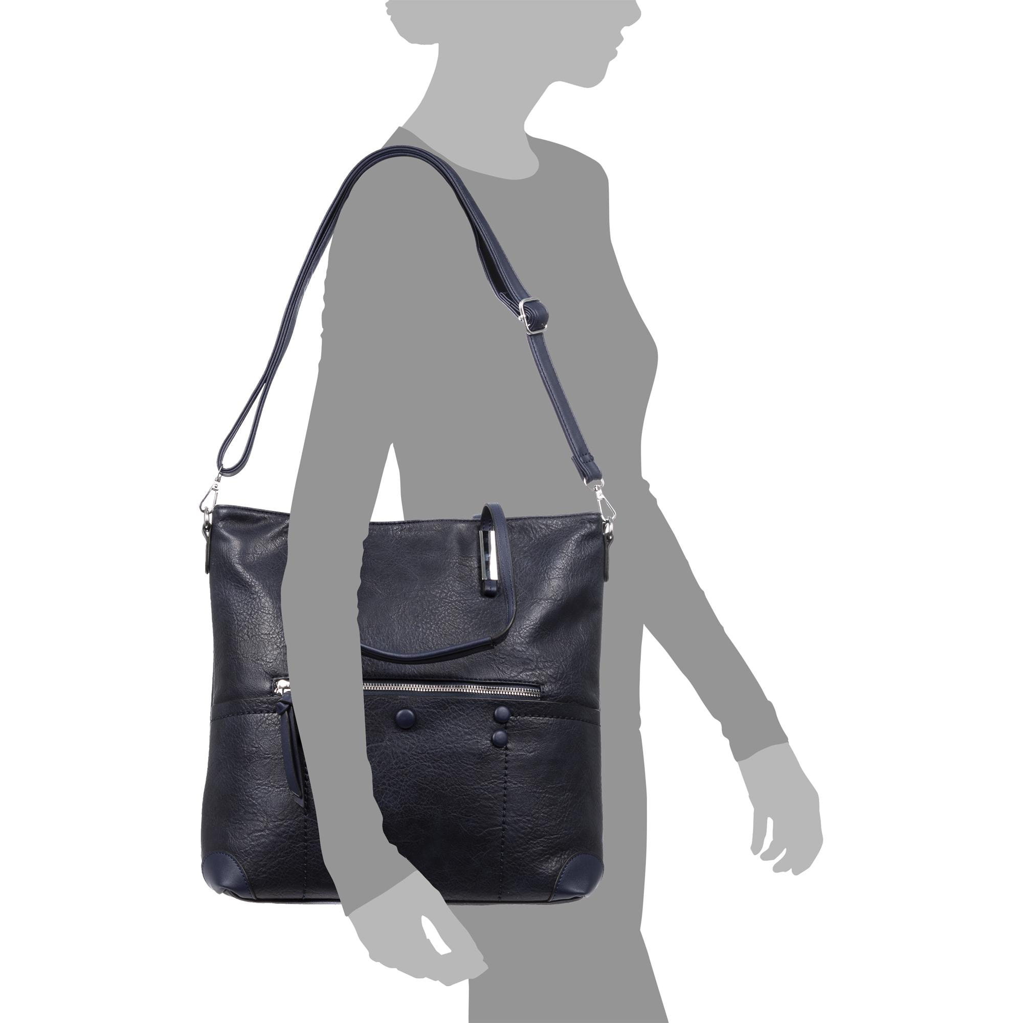 Bari Bolso Shopper Mujer. Tejido Piel Sintética PU