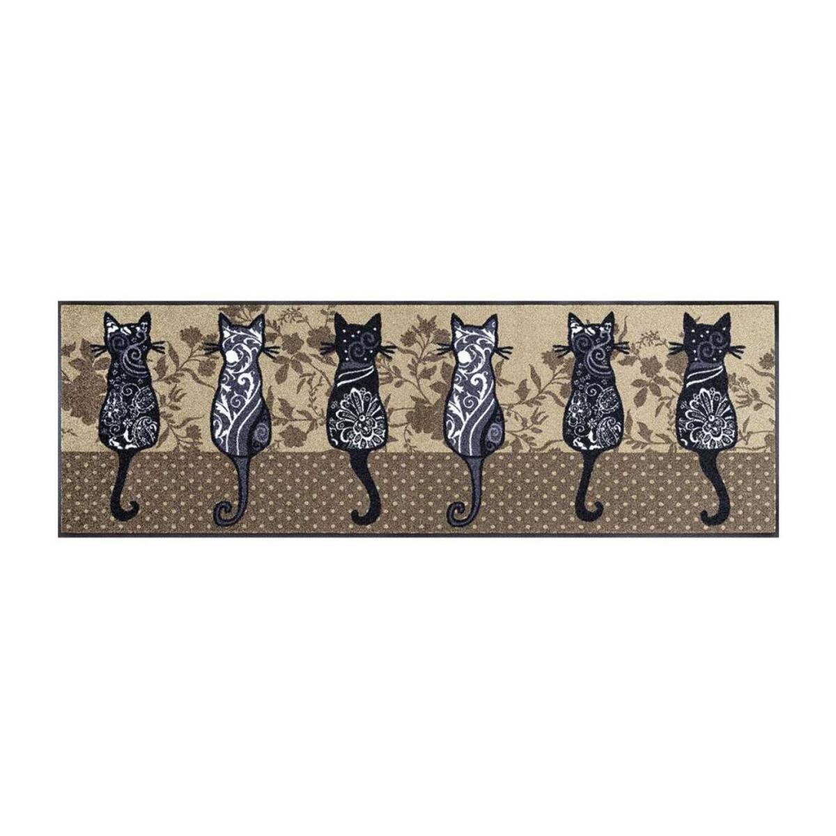 Paillasson tissé motif animaux LUBE