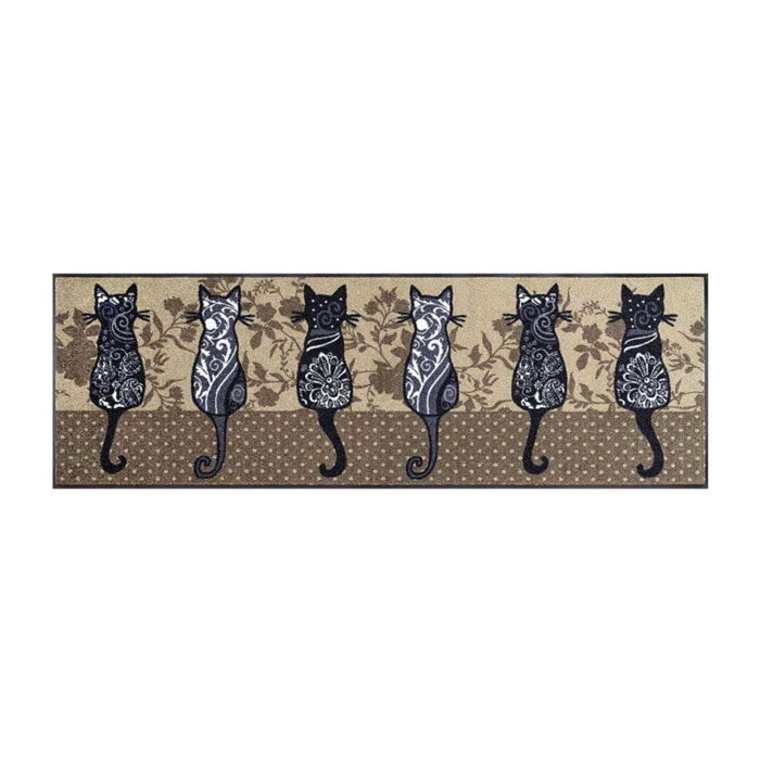 Paillasson tissé motif animaux LUBE