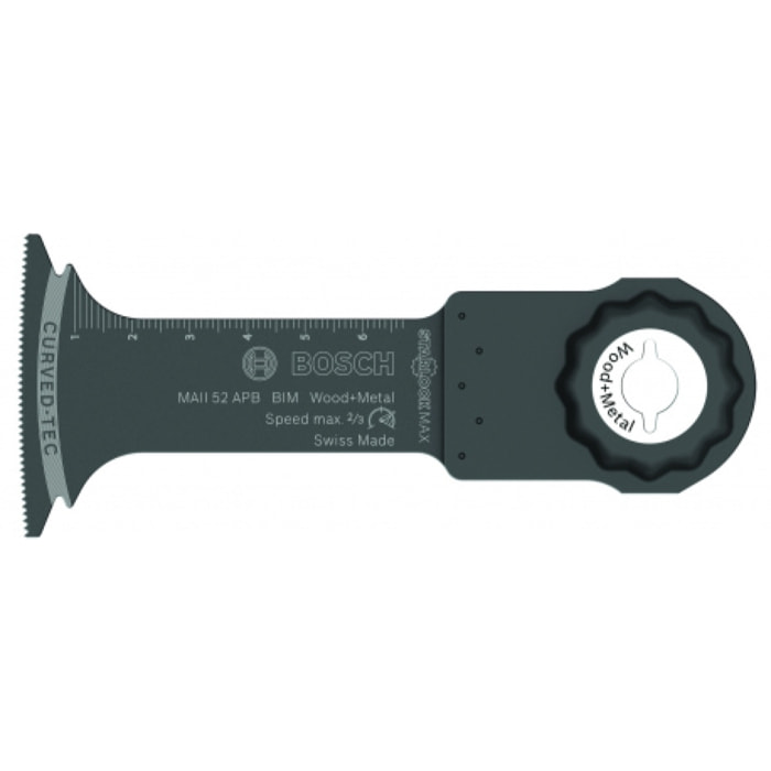 Lame BOSCH StarlockMax BIM bois/métal 52x70 mm MAII52APB - boite de 10 - 2608664498