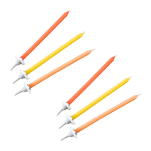Lot de 2 bougies anniversaire Fackelmann Rio party