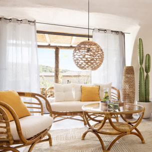 Lampadaire "Sand" - métal & papier H118 cm