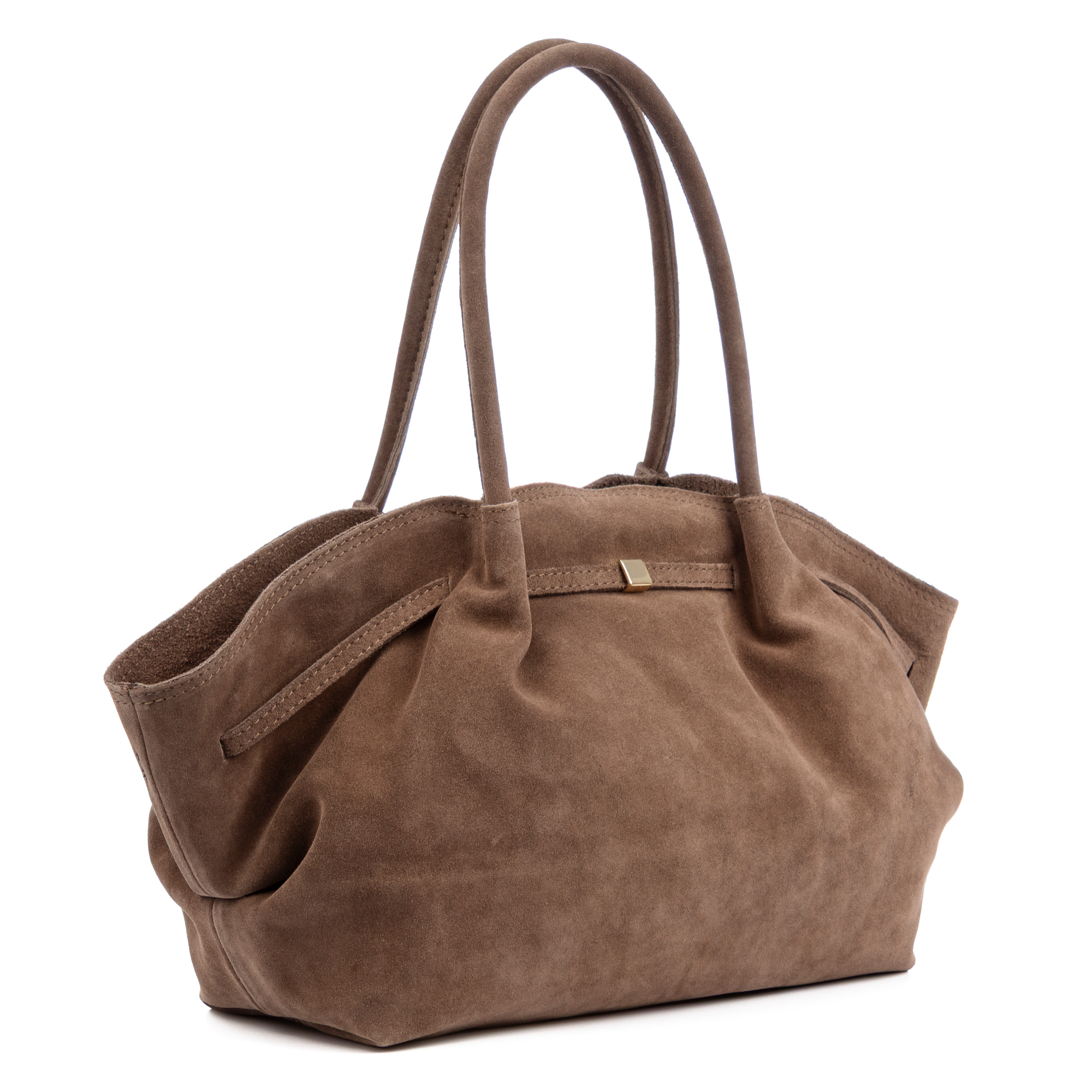 Baradili bolso de hombro mujer. Piel auténtica gamuza.