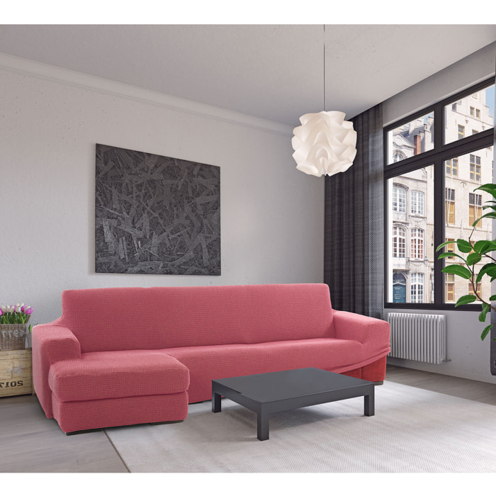 Funda para Chaise Longue izquierdo (visto de frente) brazo largo SÚPER ELÁSTICA modelo HELENA