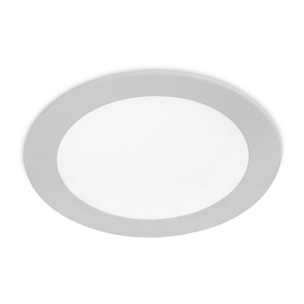 FORLIGHT Easy round downlight redondo con luz led en color blanco frío 6000k Ø 120mm en color gris