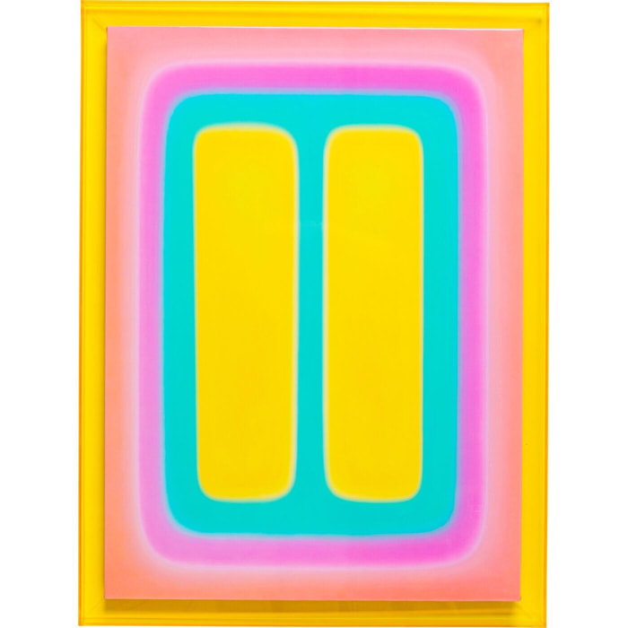 Tableau Square Shapes 60x80cm jaune Kare Design