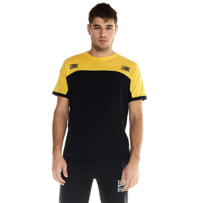 Camiseta Leone de manga corta para hombre con bloques de color Active