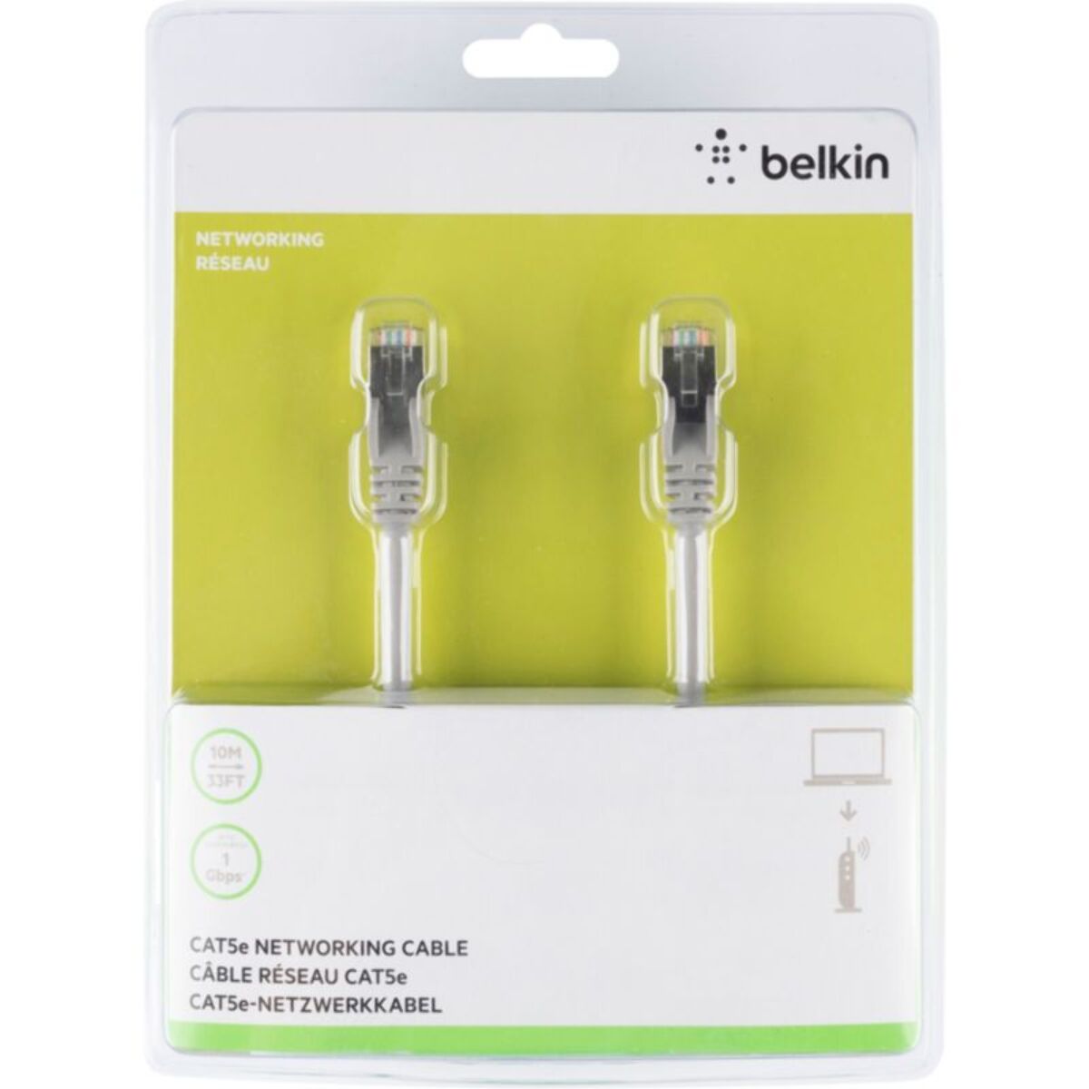 Câble HDMI BELKIN 1M Droit CAT5 STP A3L793BT10M-H-S