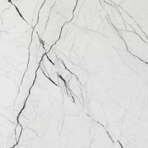 Abattant wood slim déclipsable  - Effet marbre de Carrare - Blanc