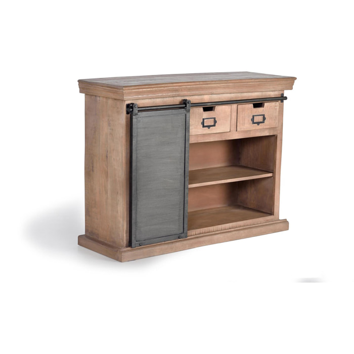 Aparador - Madera de Mango y Metal - 85x115x40cm