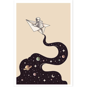 Affiche enfant envol cosmique  Affiche seule