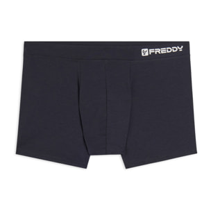 Boxer Uomo Aderenti con Gamba Corta e Logo FREDDY