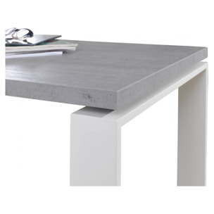 Retour de Bureau Gris Béton 90 cm – Extension pour Bureau - OFFICIO