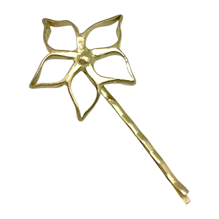 Horquilla Irregular Blom en dorado chapado latón