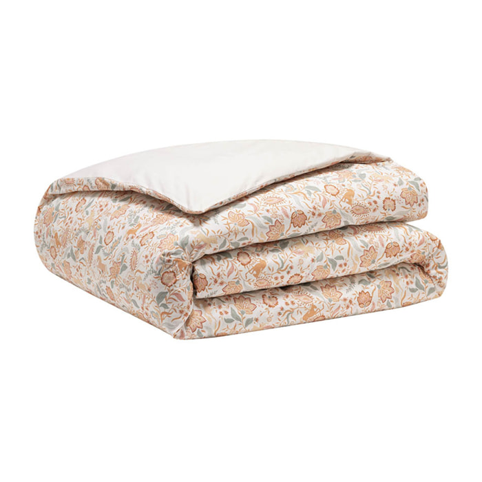 Couvre lit imprimé en percale de coton, ALLURE, Multicolore