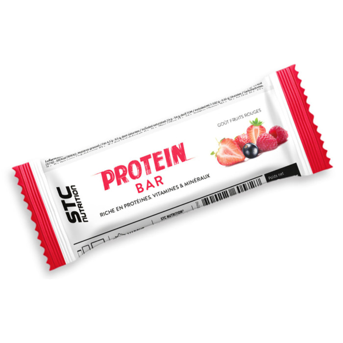 STC Nutrition - Pack Trio Protein Bars - Chocolat, Fruits Rouges & Vanille - 3 Étuis de 5 Barres de 45 g - Jusqu'à 15 g de Protéines par Barre + Vitamines & Minéraux