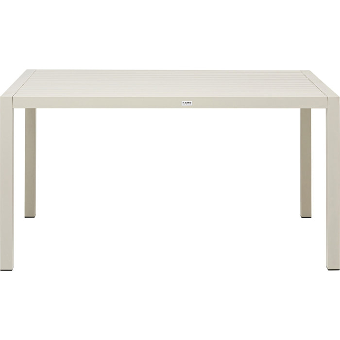 Table de jardin Madagascar 140x80cm grise Kare Design